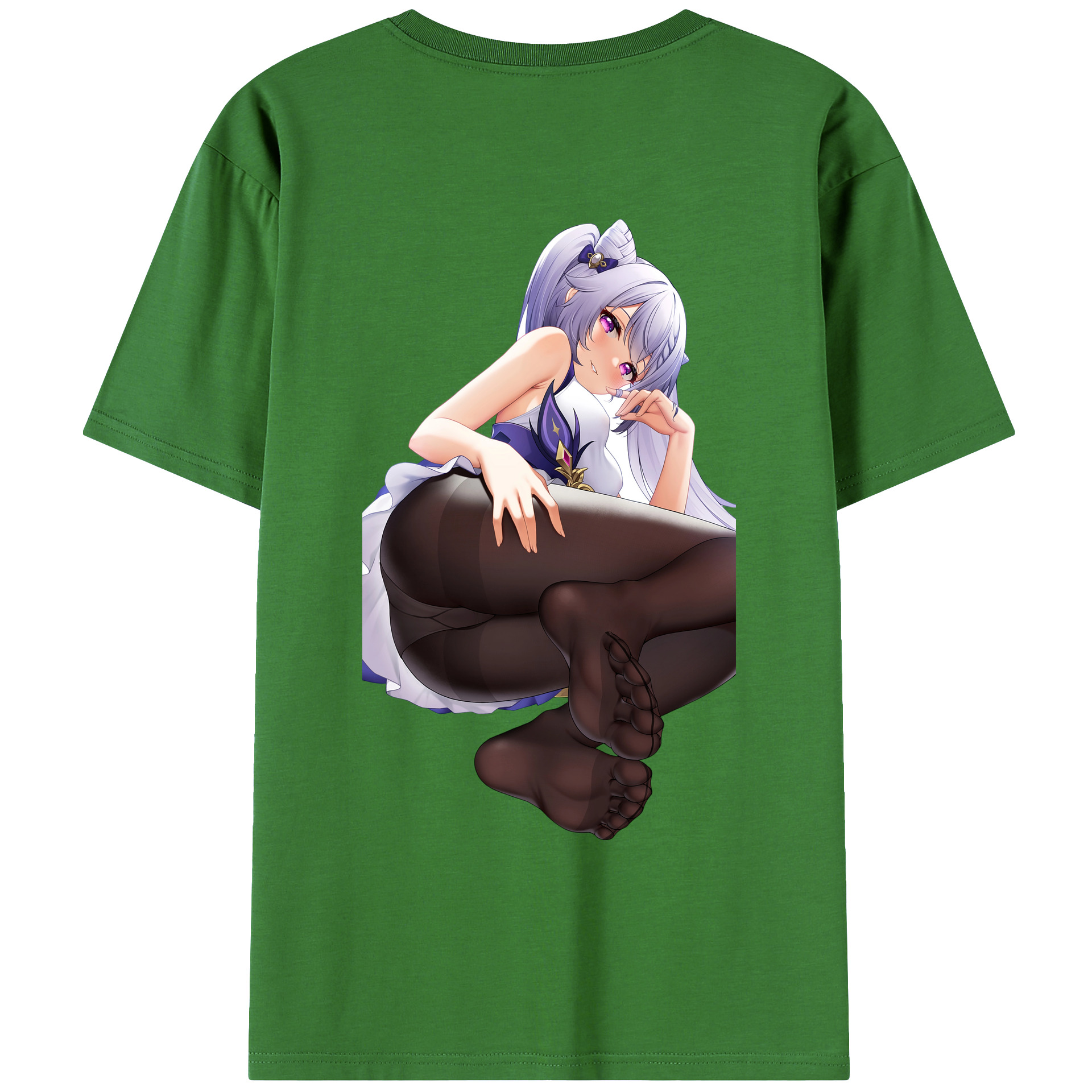 げんし神 刻晴 こくせい genshin Kokusei レディース半袖Tシャツ(バックプリント)